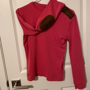 Pink long sleeve with elbow patches